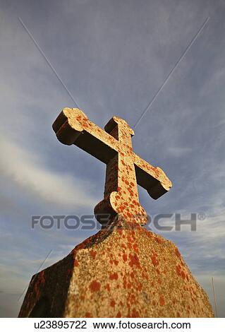 Stock Image -  design old cemetery grave stone saint st. marys . Fotosearch