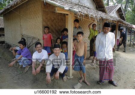Stock Image -  family people person indonesia ciputat village . Fotosearch