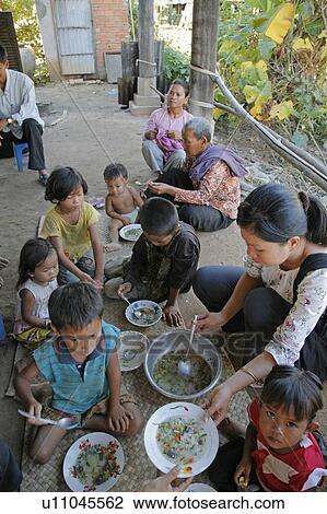 Stock Image -  food people child person children cambodia phnom. Fotosearch