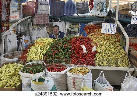 food people person chile chili seller in market View Large Photo Image Stock Image - food people person chile chili seller in market. Fotosearch