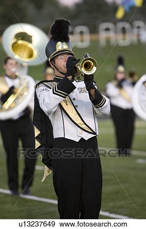 football school high marching band halftime game View Large Photo Image Stock Photo - football school high marching band halftime game. Fotosearch