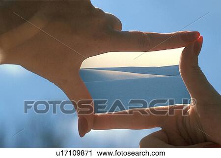 Stock Image -  frame person body part distance distant fingers. Fotosearch