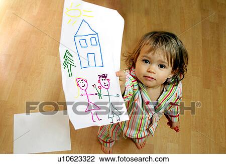 girl child art 3-4 years adorable artwork boy View Large Photo Image Stock Image - girl child art 3-4 years adorable artwork boy. Fotosearch