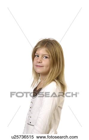 Stock Photography -  girl child person face children young blond in 1. Fotosearch