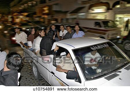 Stock Image -  girl malacon in puerto vallarta mexico hispanic . Fotosearch