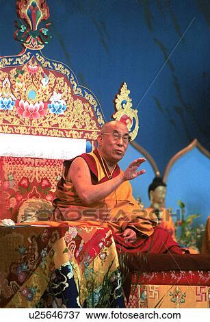 Stock Photo -  heart birthday xiv dalai lama tenzin gyatso 1989. Fotosearch