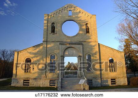 Stock Image -  historic monastery building lady prairies st. Fotosearch