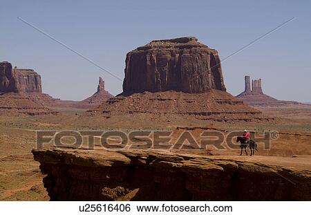 Stock Photograph -  horse beauty monument valley utah mittens . Fotosearch