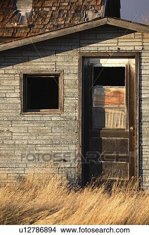 Picture -  house nature abandoned farm buildings barn built. Fotosearch