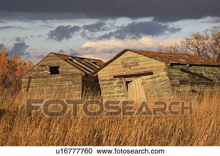 Stock Image -  house nature abandoned farm buildings barn built. Fotosearch