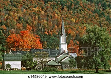 house sharon vermont new england green mountain View Large Photo Image Stock Photo - house sharon vermont new england green mountain . Fotosearch