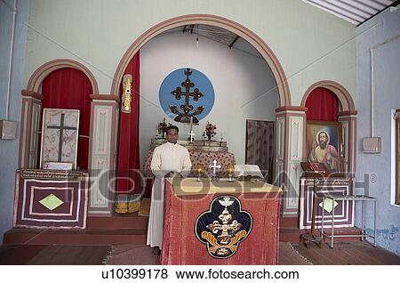 Stock Photo -  india father sebastian arackal parish priest st. Fotosearch