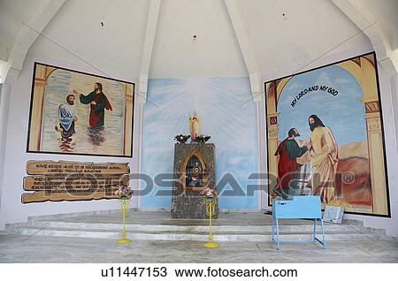 Stock Image -  india saint marys port church . Fotosearch