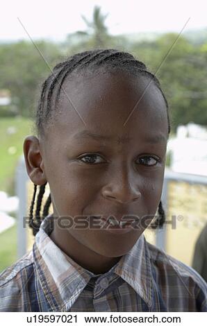 Stock Image -  jamaica boy seaford town west indies caribbean. Fotosearch