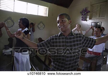 Stock Image -  jamaica sunday mass in catholic church seaford. Fotosearch