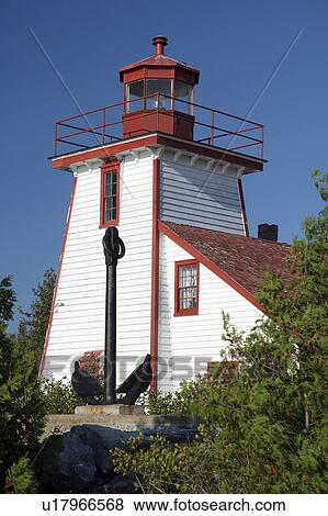 lighthouse manitoulin island ontario canada View Large Photo Image Stock Photo - lighthouse manitoulin island ontario canada. Fotosearch