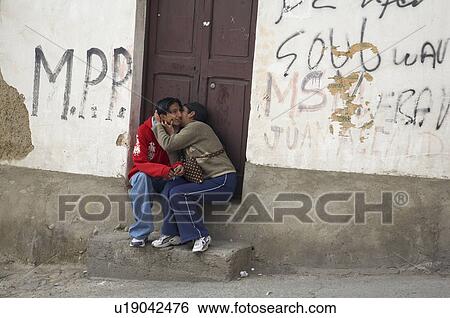 Stock Photograph -  love people person bolivia lovers el alto south. Fotosearch