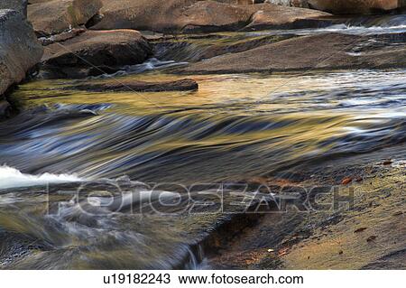Stock Image -  lower ammonoosuc falls waterfall white mountains. Fotosearch