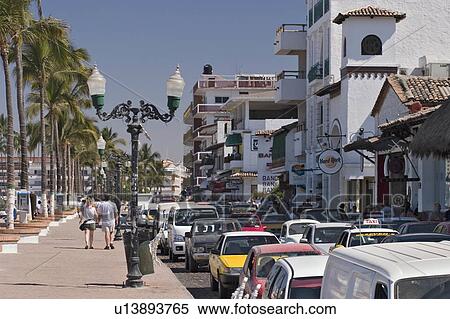 malacon in puerto vallarta mexico hispanic mx View Large Photo Image Stock Photography - malacon in puerto vallarta mexico hispanic mx . Fotosearch