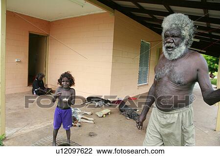 man australia older aborigine community wugularr View Large Photo Image Stock Image - man australia older aborigine community wugularr . Fotosearch