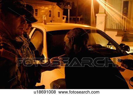 national guard military policeman overnight  View Large Photo Image Stock Photo -  national guard military policeman overnight . Fotosearch