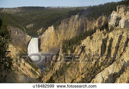 Stock Photo -  nature beautiful remote upper falls grand point. Fotosearch