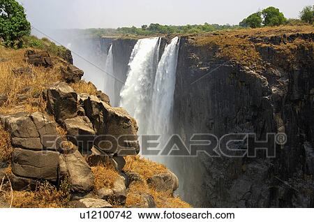 nature person victoria waterfalls falls zimbabwe View Large Photo Image Stock Image - nature person victoria waterfalls falls zimbabwe . Fotosearch
