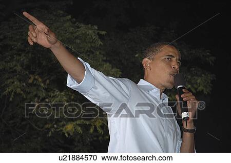 Stock Image -  news politics new york city speaking cheering. Fotosearch
