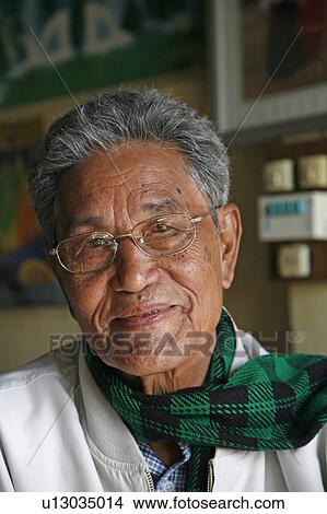Picture -  people border person myanmar kachin tribal elder . Fotosearch