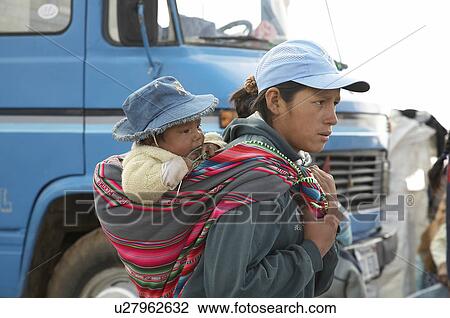 Stock Image -  people child person children bolivia aymara . Fotosearch