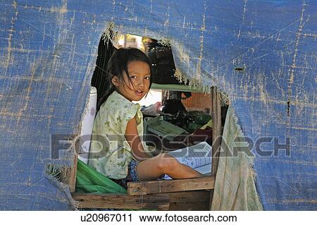 Stock Image -  people child person children cambodia phnom penh . Fotosearch