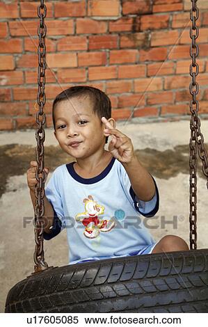 Stock Photography -  people child person children cambodia phnom penh. Fotosearch