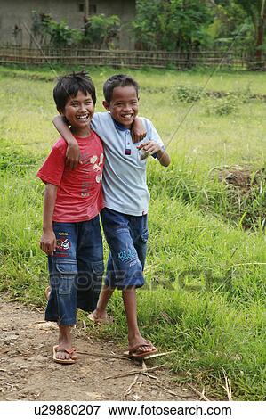 Stock Photo -  people child person children indonesia village. Fotosearch