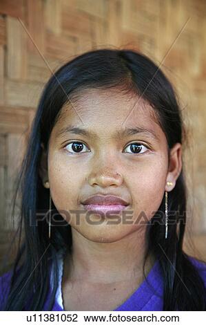 Stock Image -  people child person face children indonesia west . Fotosearch