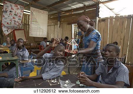 Stock Image -  people child person school children tanzania. Fotosearch