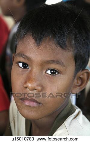 Stock Image -  people child person school children cambodia . Fotosearch