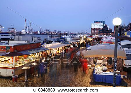 people fish sunday morning fischmarket circ 1703 View Large Photo Image Stock Photo - people fish sunday morning fischmarket circ 1703 . Fotosearch