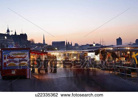 people fish sunday morning fischmarkt circ 1703 View Large Photo Image Stock Image - people fish sunday morning fischmarkt circ 1703 . Fotosearch