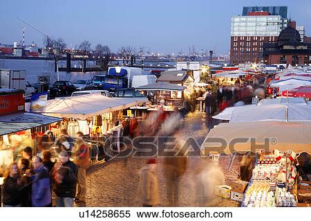 people fish sunday morning fischmarkt circ 1703 View Large Photo Image Stock Photography - people fish sunday morning fischmarkt circ 1703 . Fotosearch