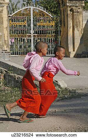 people girl child person children myanmar nuns View Large Photo Image Picture - people girl child person children myanmar nuns . Fotosearch