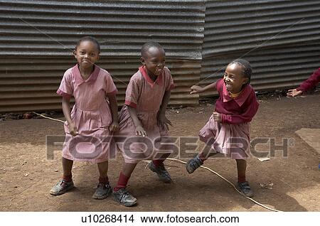 Picture -  people girl child person school children kenya. Fotosearch