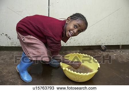 Stock Image -  people girl child person school children kenya. Fotosearch