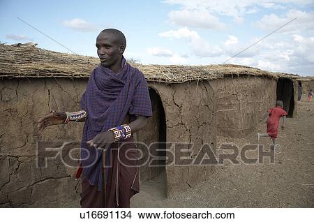 people house child man person kenya View Large Photo Image Picture - people house child man person kenya . Fotosearch