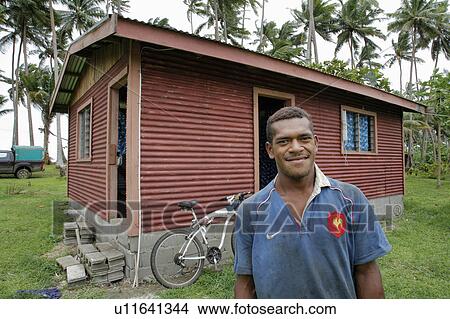 people house person fiji pio buisena 23 built house View Large Photo Image Picture - people house person fiji pio buisena 23 built house. Fotosearch