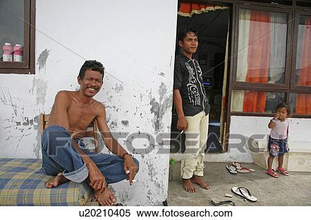 people house person indonesia tsunami survivors  View Large Photo Image Stock Photography -  people house person indonesia tsunami survivors . Fotosearch
