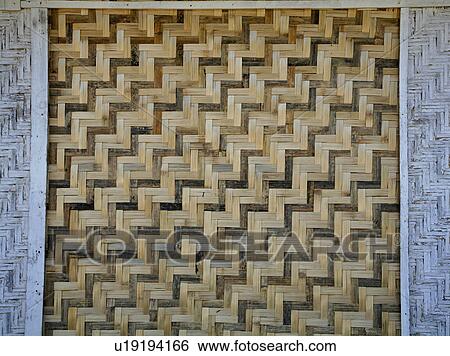 Stock Photograph -  people house person myanmar detal rattan wall . Fotosearch