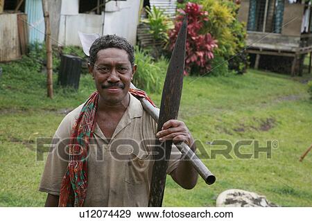 people person fiji farmer returning fields south View Large Photo Image Stock Photo - people person fiji farmer returning fields south. Fotosearch