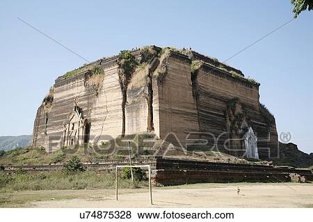 people person myanmar base mingun paya vast View Large Photo Image Stock Photo - people person myanmar base mingun paya vast . Fotosearch