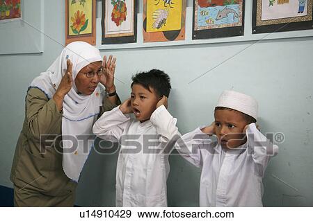 Stock Photo -  people person school children indonesia muslim . Fotosearch