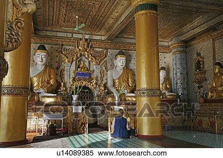 Stock Photography -  people person women myanmar shwedagon paya front . Fotosearch